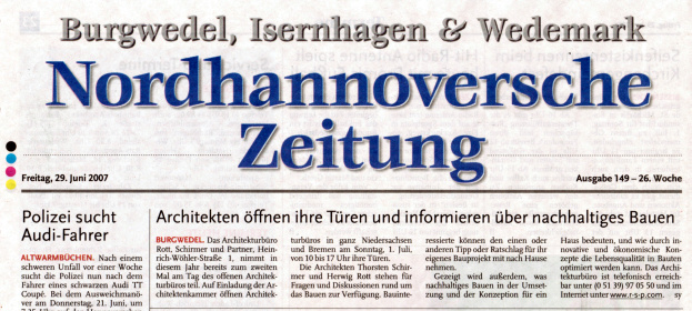HAZ Nordhannoversche, 29. Juli 2007
